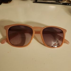 J Crew square keyhole sunglasses in sunset pink 🕶️